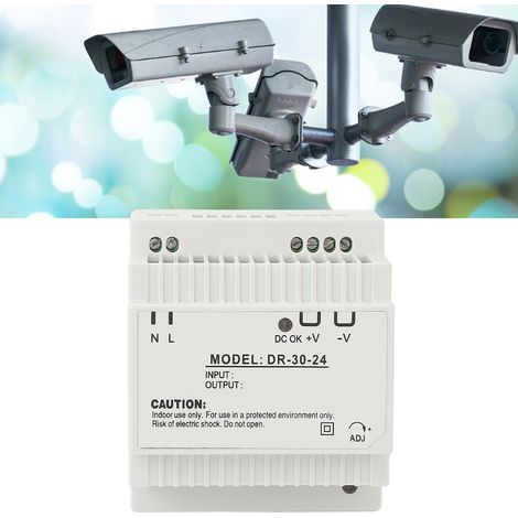 Transformateur industriel de 30 W adapté aux équipements d'éclairage, au contrôle industriel, à la surveillance de sécurité et à d'autres domaines, convertissant 100-240 V en 24 V. (1/5)