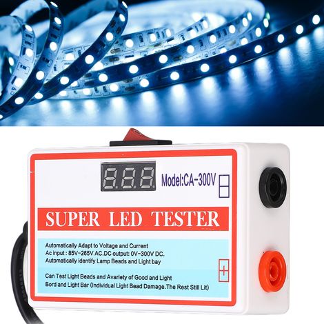 Testeur de LED miniature pour écran LCD TV avec interrupteur, conforme aux normes européennes (1/5)