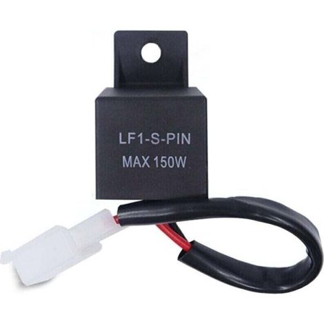 Relè lampeggiante a LED da 12 V per motociclette, 2 pin LF1-S-PIN, max 150 W, luce centrale da 12 Volt, relè per auto (1/4)