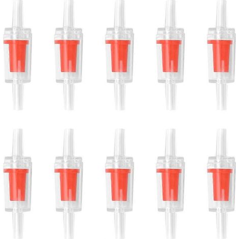 Clapet anti-retour en plastique pour pompe à air d'aquarium - Accessoires et fournitures pour aquarium - Rouge Rouge (1/5)