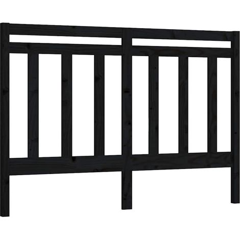 Maison Exclusive - Cabecero de cama madera maciza de pino negro 1 (1/5)