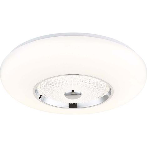 Deckenleuchte Kristalllampe Wohnzimmerleuchte Kristall weiß LED CCT D 48,5 cm