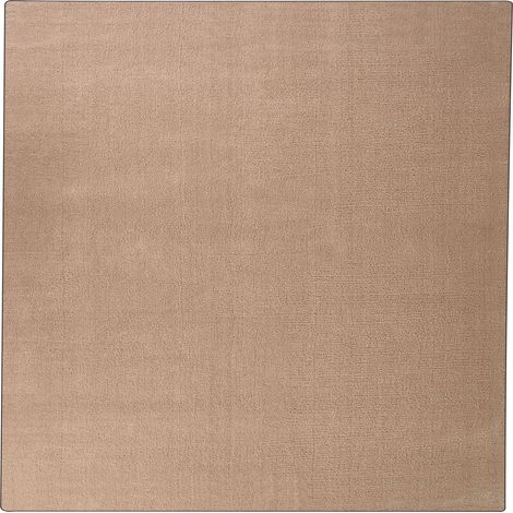Shaggy-Teppich DEMRE Sandbeige 200 x 200 cm