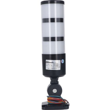 Tour de signalisation empilable, lampe d'avertissement pliable, jaune, rouge, vert, 3 niveaux, clignotante, pour machine (1/5)