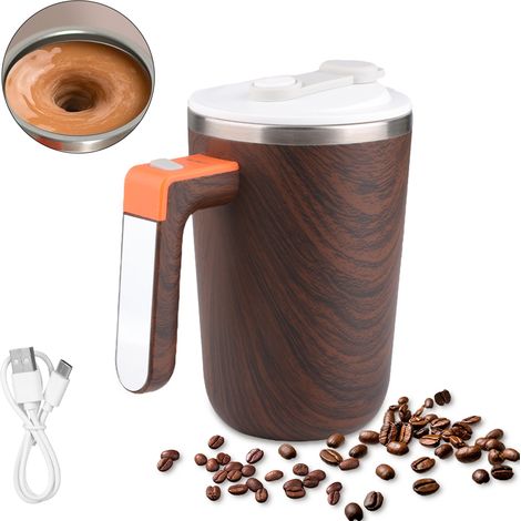 Taza automática magnética para café de 300 ml con revestimiento de acero inoxidable 304, resistente al agua (IP65). (1/5)
