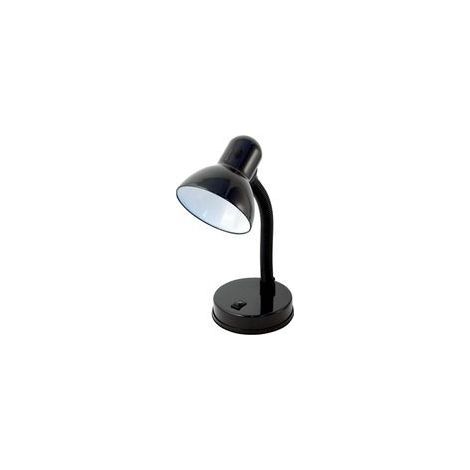 Lampe de chevet noire (ampoule non incluse), culot E27, compatible LED, bras flexible avec câble et interrupteur. En métal. Convient pour les chambres d'enfants, les bureaux, les tables de chevet et l (1/5)