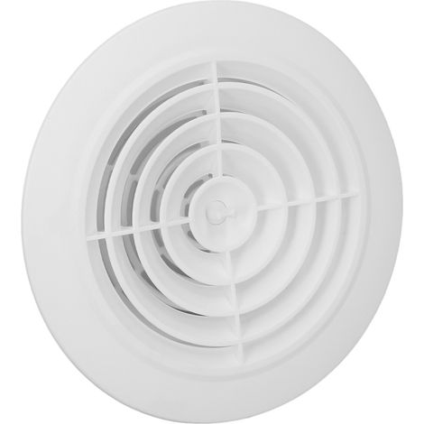 Grille d'aération ronde rotative réglable, remplacement de bouche d'extraction d'air pour salle de bain et cuisine, 15 cm (1/5)