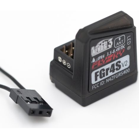 Récepteur Flysky FGR4S V2 2 pièces AFHDS 3 sortie bidirectionnelle PWM/PPM/IBUS à antenne unique intégrée pour émetteur de télécommande NB4 PL18 (1/5)