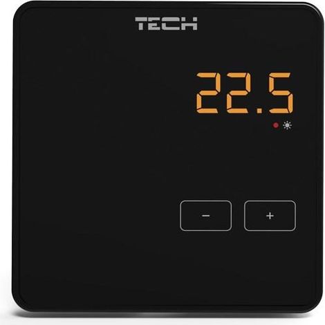 Tech R-8Z régulateur de température noir LED 868 MHz