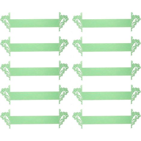 Lot de 20 anneaux de serviette de table en forme de sapin de Noël-19X5.5X0.1CM-Green