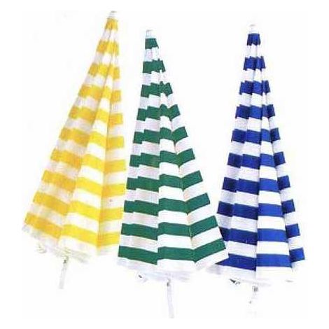 Sombrilla de acero con algodón blanco/amarillo 200 V Vetas 05145