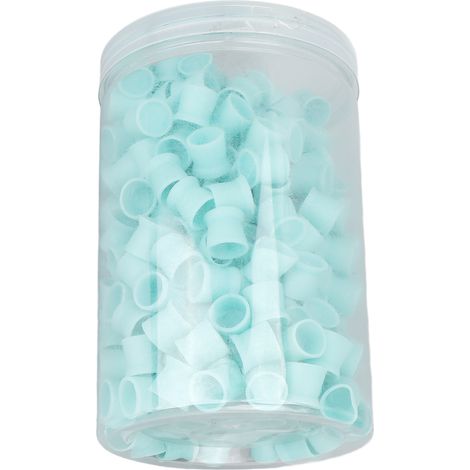 300 godets jetables en silicone bleus pour tatouage, idéaux pour encres et peintures artistiques, lot économique. (1/5)