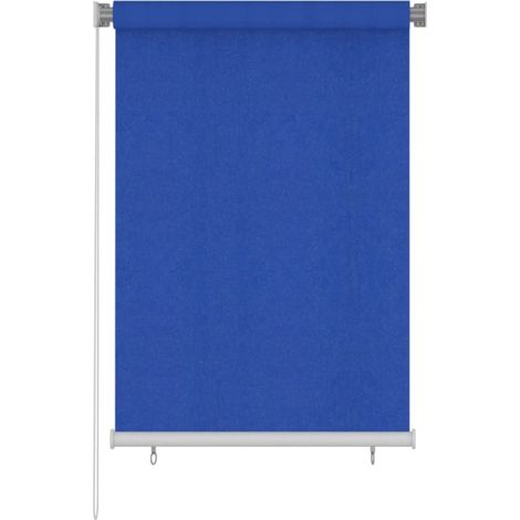 Persiana enrollable de jardín HDPE azul 100x140 cm (1/5)