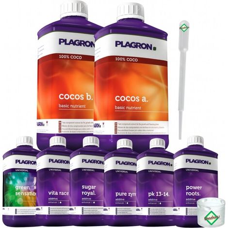Plagron 8-Teiliges Dünger Set COCO XL – Kokos Substrat Dünger Set (1/5)
