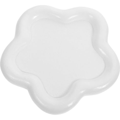 Plateau à Bijoux en Résine Blanche de Fleur Léger et Décoratif, Organisateur Chic pour Collier et Boucles D'oreilles Bureau (1/5)