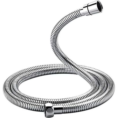 Flexible de douche 2M – Acier inoxydable renforcé – Raccord G1/2 pouces – Anti-torsion et anti-pliure – Résistant haute pression - G851-20 (1/5)