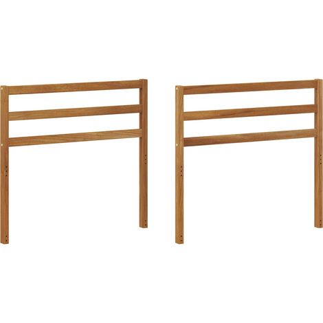 Armlehne 2 pcs Natur 79 x 4 x 73 cm Massivholz Akazie vidaXL (1/5)