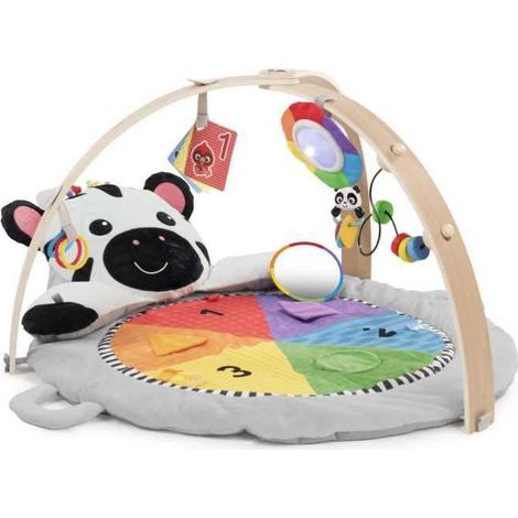 BABY EINSTEIN ZEN DER ZEBRA Spieldecke mit Holzbogen, multisensorische Spielzeuge, STEAM-Spiegel, Geschenk für Babys 0M+ (1/3)