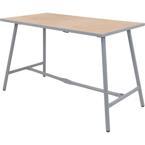 Werkbank klappbar 114x60x84 cm 150 kg Tragkraft robustes Stahlgestell Holzarbeitsplatte Werktisch (1/5)