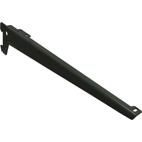 Reggimensola A Due Ganci Angolate Nera 38 Cm Pezzi 2 - Masidef