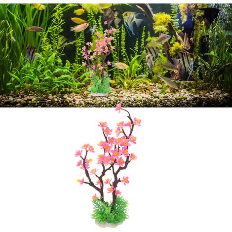 Décoration de Bac à Poissons Artificielle en Plastique Rose pour Aquarium avec Pierres - AUTRES (1/5)