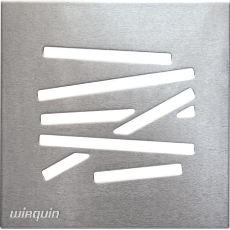 Wirquin 30724548 30724548-Griglia Quadrata Mikado per piletta Doccia in Stile Italiano, Cromato (1/3)