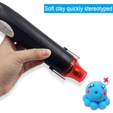 Décapeur Thermique,300W Pistolet à Air Chaud Electrique Température Shrink FIMO Timbre Sceau (1/4)