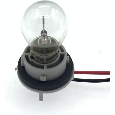 Universal base for automotive brake, indicator and rear lights: single-wire flat angle socket 1156, two-wire high/low pitch socket 1157 -- socket + bulb (single-wire flat angle)