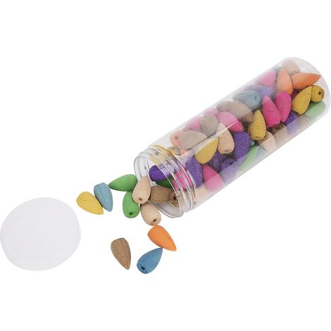 100 Rückfluss-Räucherstäbchen, Raumduftmischung, Aromatherapie-Kegel, 100er-Packung (1/5)