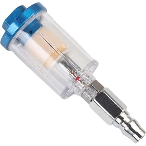 Filtre Séparateur Huile Eau - Régulateur de Pression avec Manomètre - Pour Aérographe - Filetage 1/4 Pouces - Cuivre (1/5)