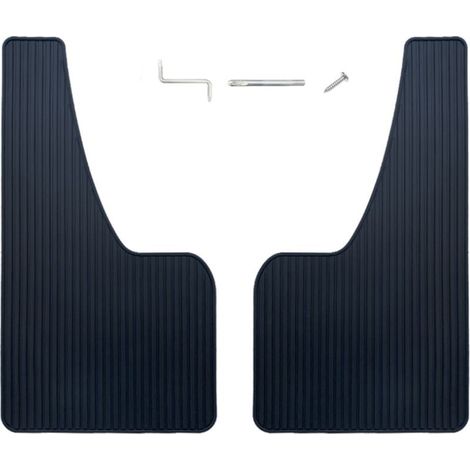 Parafanghi da 2 pezzi, parafanghi anti-schizzi per auto, parafanghi universali per auto, parafanghi anteriori e posteriori per auto, accessori anti-schizzi (nero) (1/4)