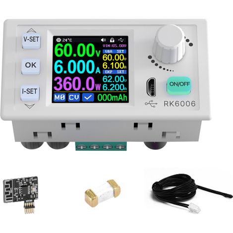 Irovami Alimentation CNC régulée LCD 1.54″ – Tension/courant constants – Idéal pour labo, expérimental (1/5)