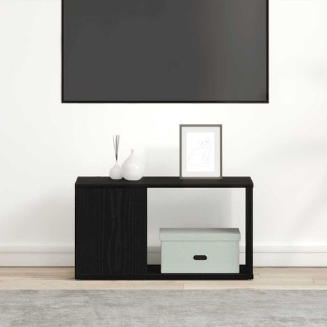 Maison Exclusive - Meuble TV chêne noir 60x24x32 cm bois d'ingénierie