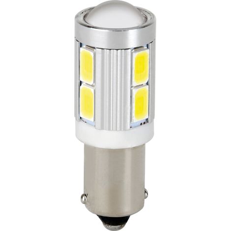 12/24V Led Series - 10 SMD - (T4W) - BA9s - 2 pz  - Scatola - Bianco - Doppia polarità (1/3)