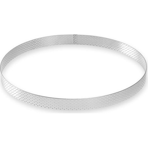 Cercle à tarte en inox perforé 6/8 parts 24,5 cm - Alice Dé