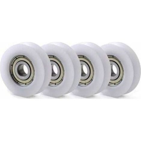 10 PCS U Nylon en Plastique intégré 608 roulements à Billes de Gorge 8 30 10mm Poulie de Guidage,de (1/4)