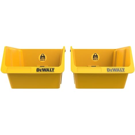 DEWALT DWST82813-1 - Juego de 2 recipientes de plástico duraderos para tuercas, pernos, tornillos y pequeñas herramientas en talleres, garajes o sótanos (1/3)