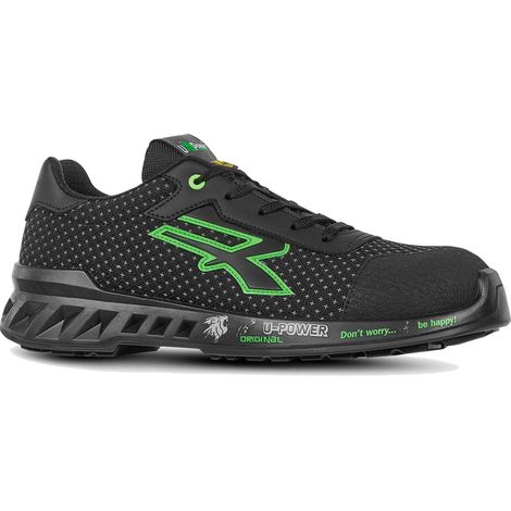 Scarpe Antinfortunistiche U Power Steve S3 Linea RedLeve Nero/Verde 41