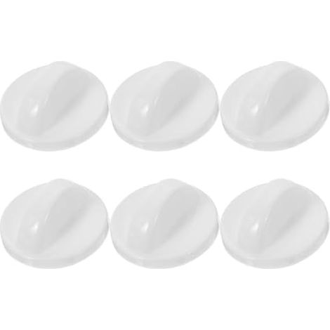6 Boutons Rotatifs Pack de 6 Pièces pour Ventilateur Électrique de Commande Capuchons en Abs Légers Blancs Compatibles Plusieurs Modèles, Adaptés pour Maison et Bureau (1/5)