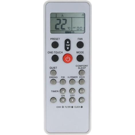 Télécommande de remplacement pour climatiseur Toshiba WC-L03SE Compatible avec 2 piles AAA (1/5)