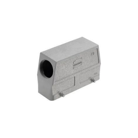 [NEUWERTIG] B-Ware Harting Tüllengehäuse Steckergehäuse M40 24B grau Seiteneingang Querbügel Alu (1/2)