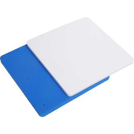 Tapis de modelage gâteau pâte à sucre 12 trous bleu blanc 20.2x20.2cm accessoire séchage fleurs sucre façonnage décoration 2 pièces (1/5)