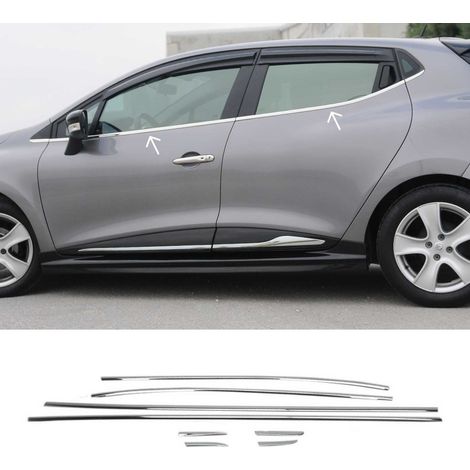 Garniture de Fenêtre pour Renault Clio HB 2012-2019 Acier Inox 8Pcs