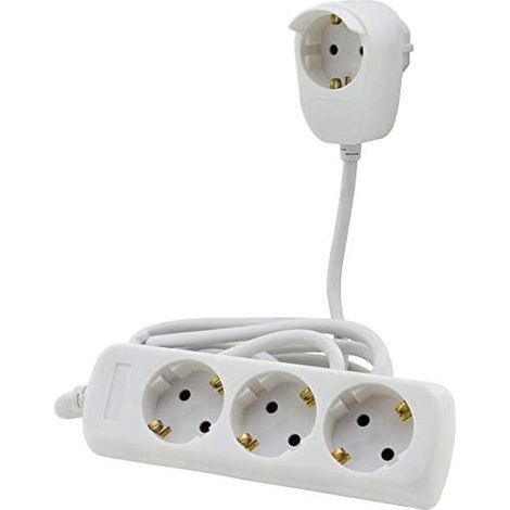 Regleta Rev Steckdosenleiste Powersplit 3+1 con cable de 2m blanco
