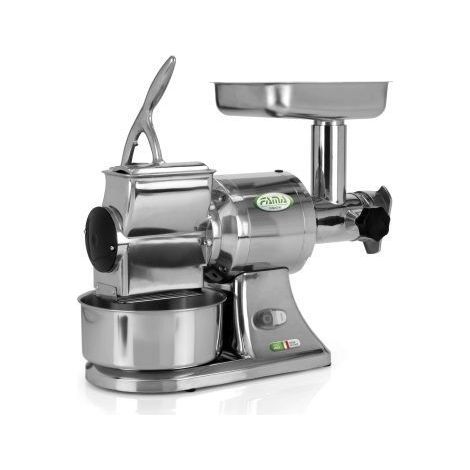 Hachoir triphasé à viande aluminium et râpe à fromage TG12 - Fama
