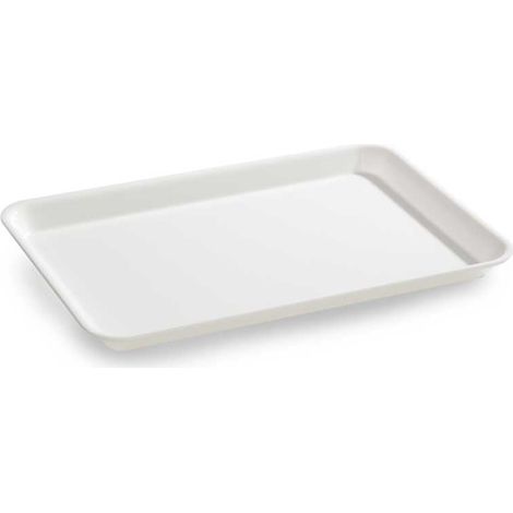 Plat en Plexiglas rectangulaire avec coins arrondis Blanc 310x210x17mm - Matériel CHR Pro
