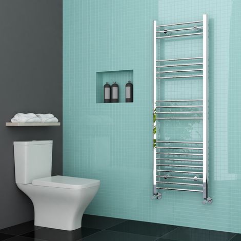 ELEGANT 1500 x 500 mm Chrome Heated Towel Rail Designer Bathroom Radiator Efficient Rads (1/5)