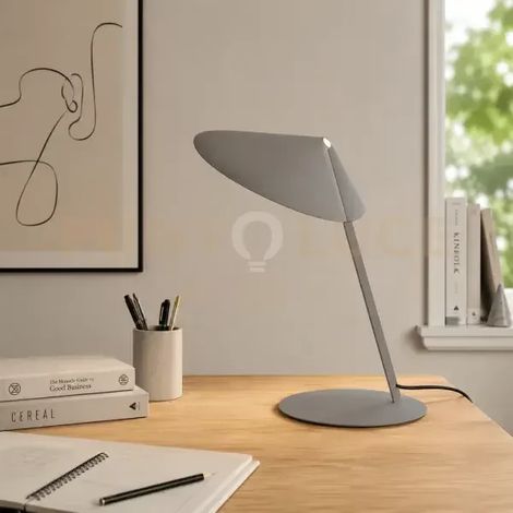 LAMPADA DA TAVOLO GONG WORK 1 LUCE ATTACCO G9 GRIGIO