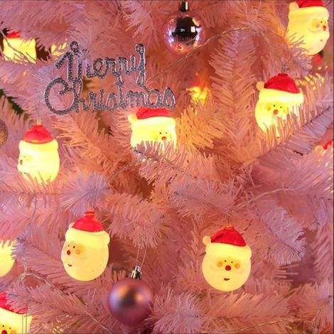 Guirlande Lumineuse - - Père Noël 3D - 20 LED - 3m - Multicolore - Piles (1/4)