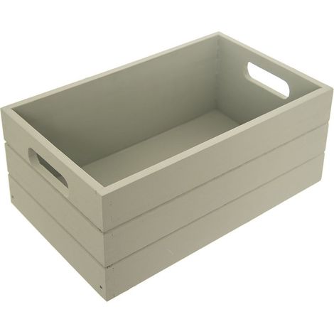 Caja de almacenamiento de madera de 31x21x13 cm (1/5)